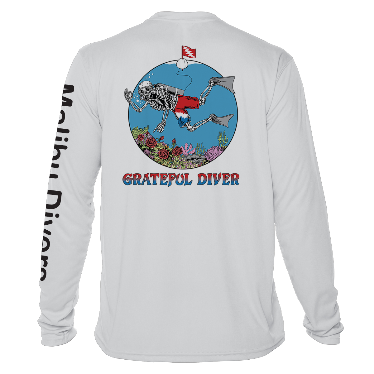 Rashguard Grateful Diver - Malibu Divers Logo