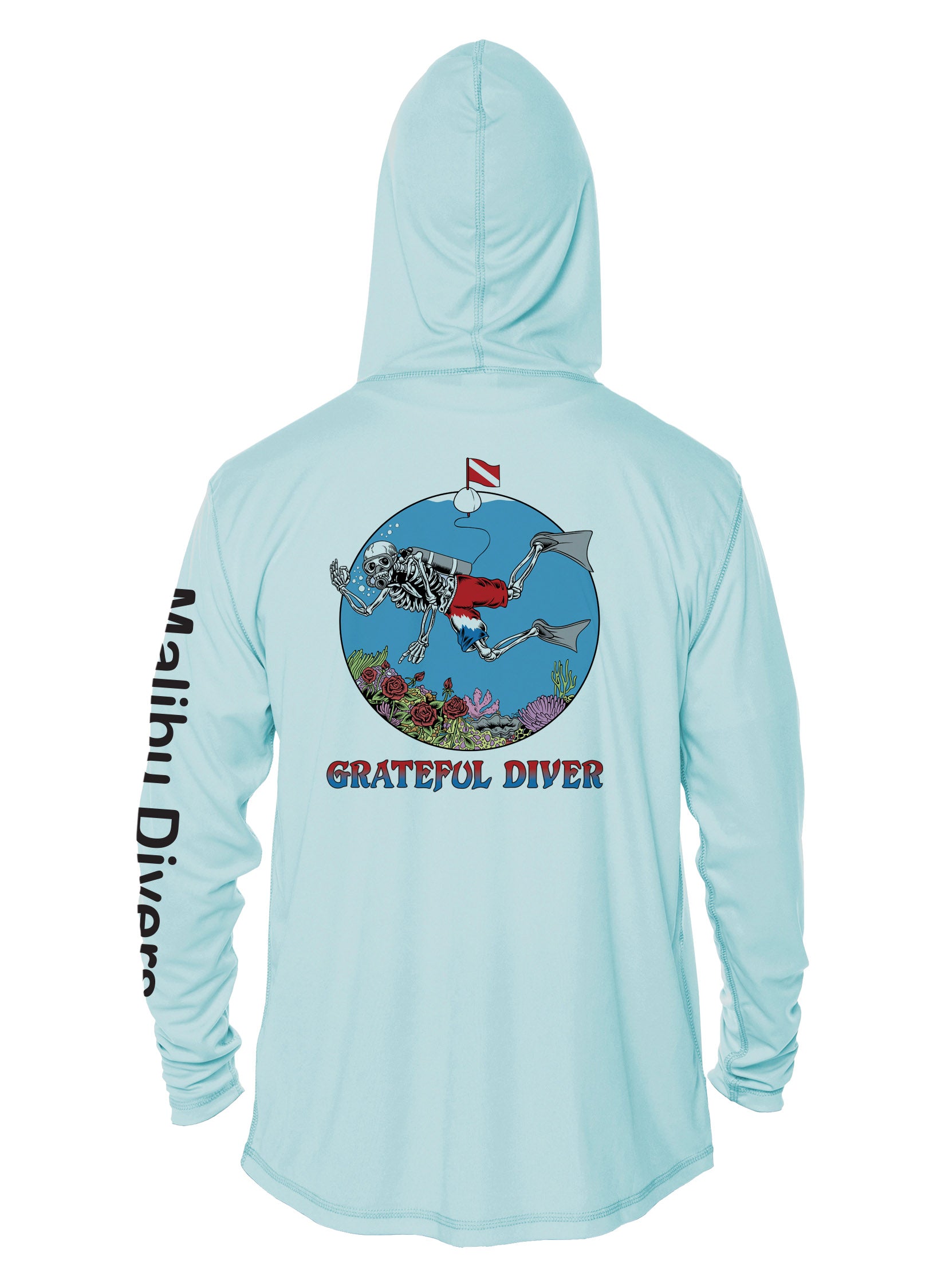 Rashguard Grateful Diver - Malibu Divers Logo