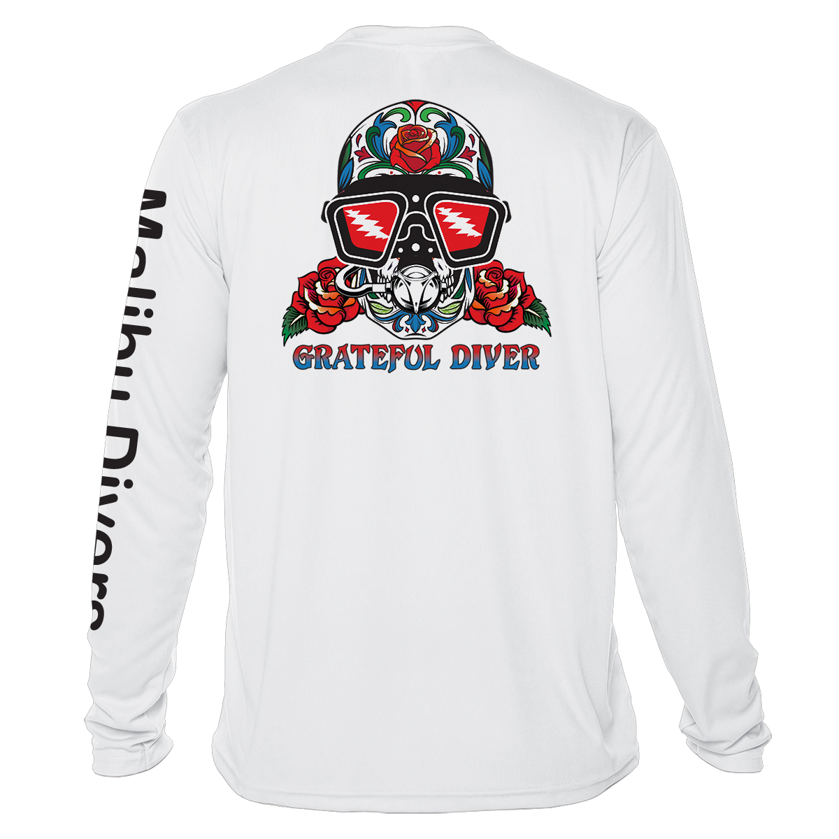 Rashguard Grateful Diver - Malibu Divers Logo