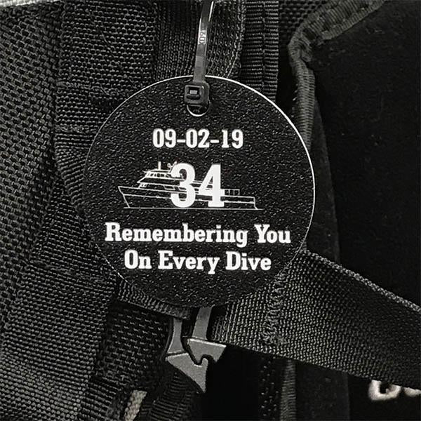 MV Conception Memorial Scuba Tag