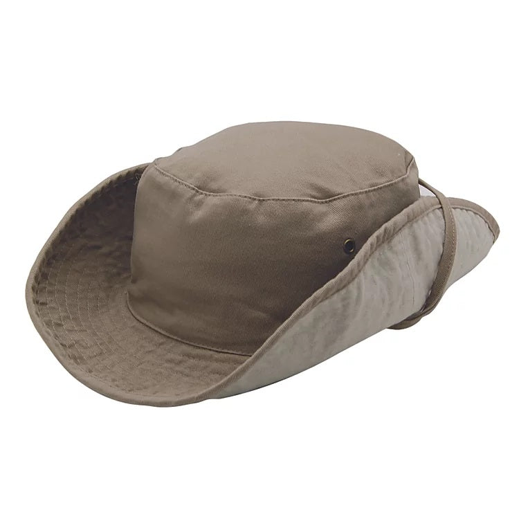 Kalahari River Cap, Khaki - Malibu Divers Logo