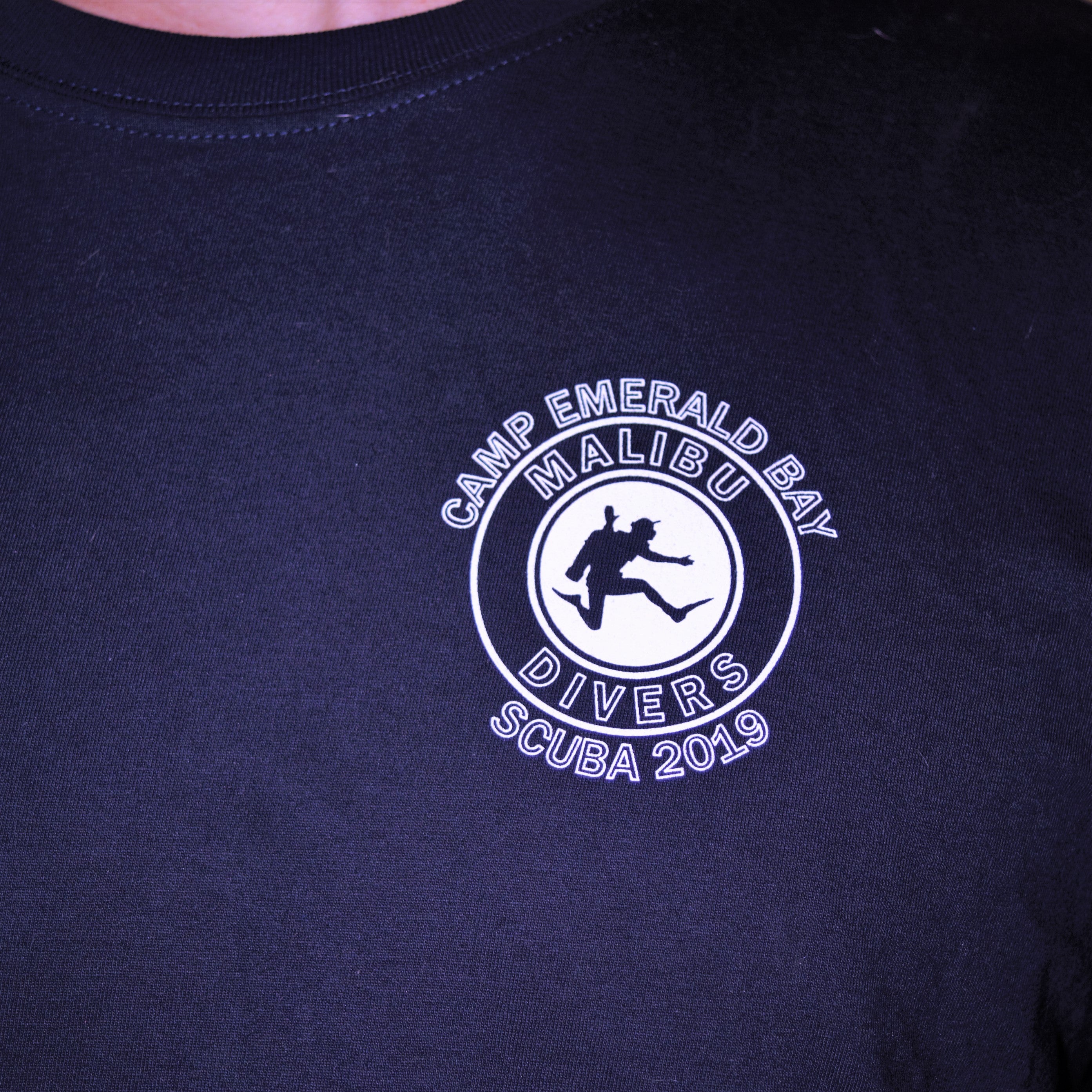 2019 - 2021 Camp Emerald Bay T-Shirt, Short Sleeve - Malibu Divers Logo