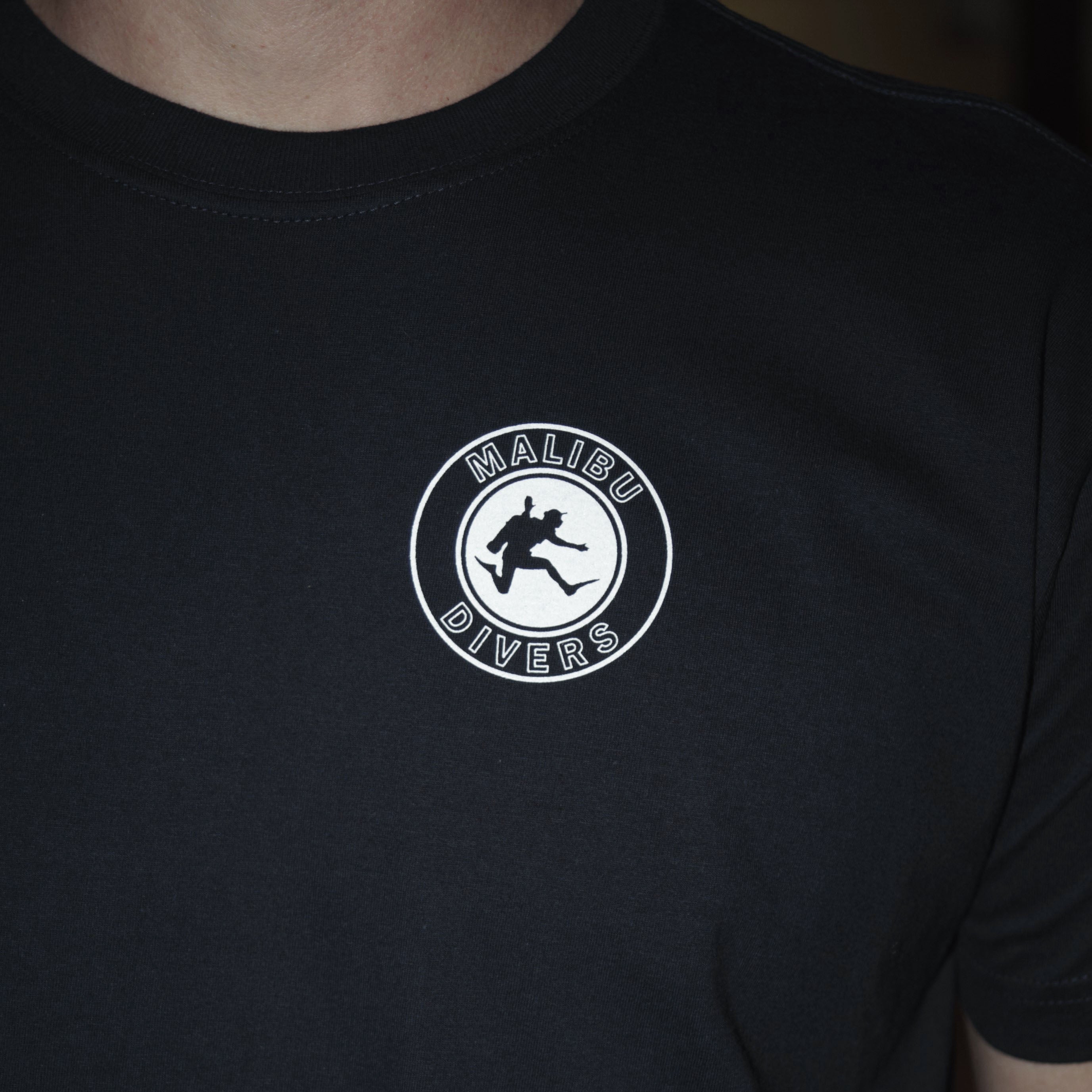 Crew Neck, Short Sleeve  - Malibu Divers Logo