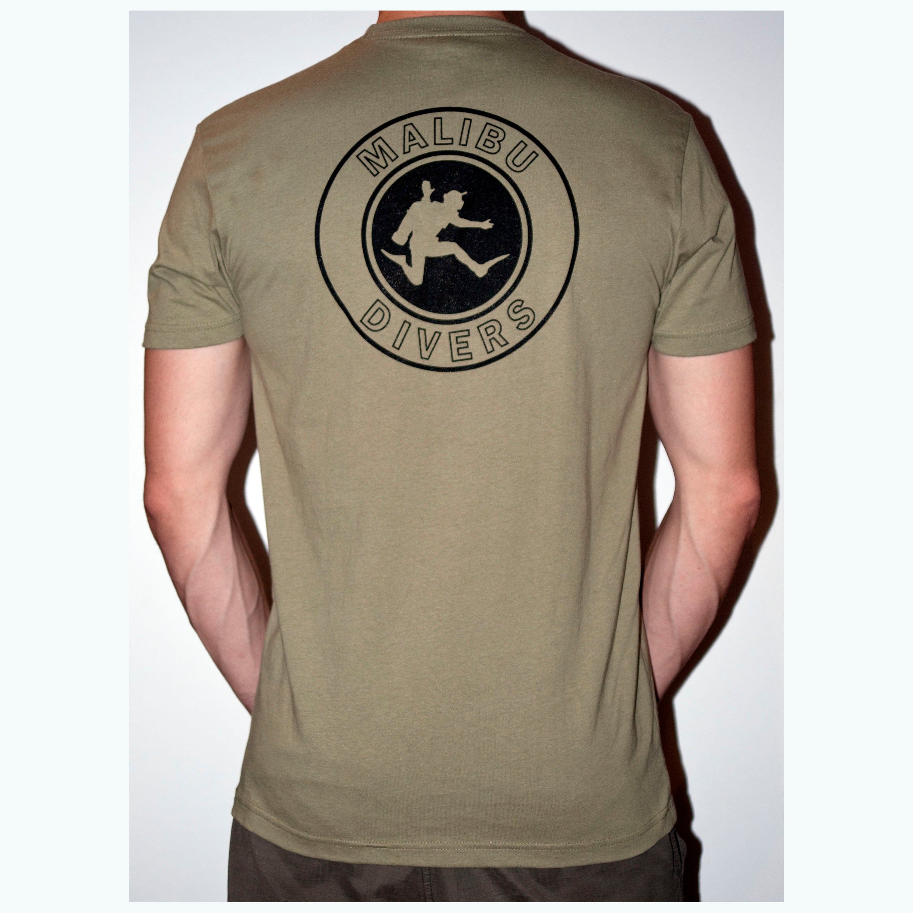 Crew Neck, Short Sleeve - Malibu Divers Logo