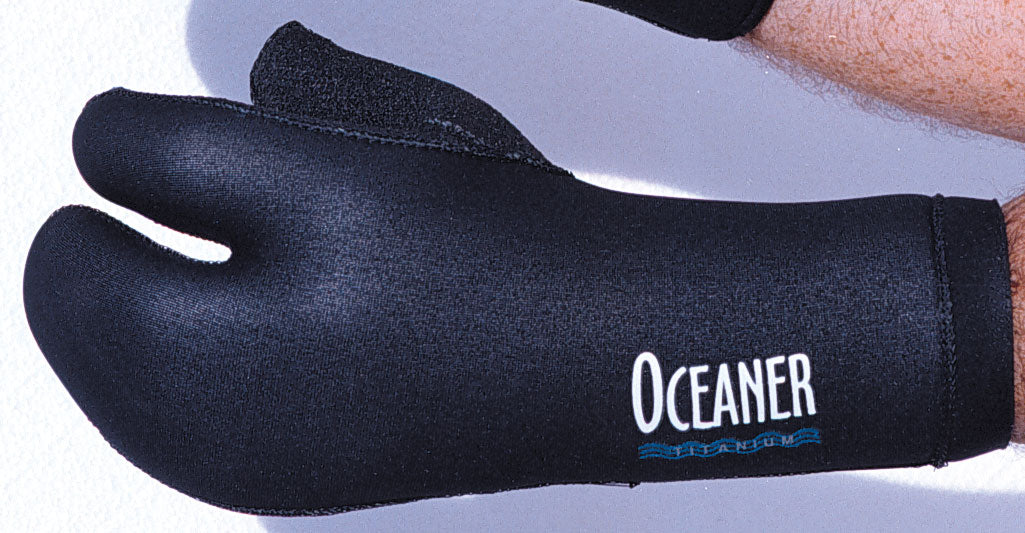 Gloves - 3 finger Open Cell Mitt with Line Grip