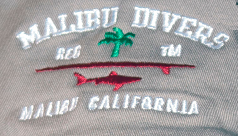 Kalahari River Cap, Khaki - Malibu Divers Logo
