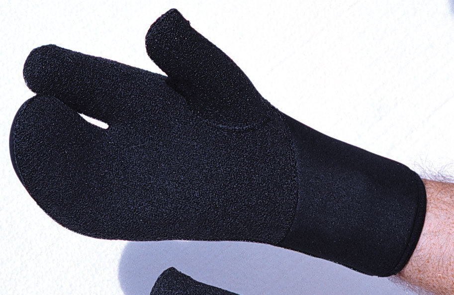 Gloves - 3 finger Open Cell Mitt with Line Grip